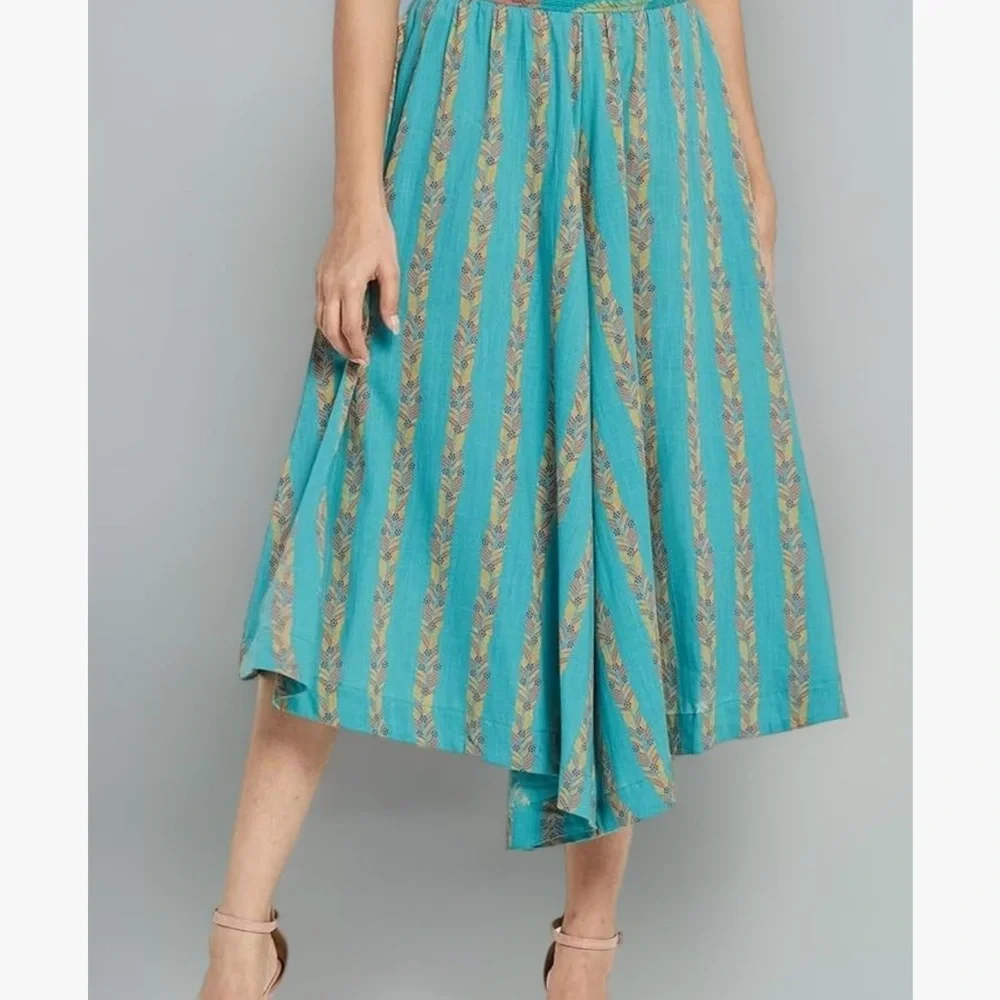 Fabindia Women Turquoise Cotton Salwar - Picture 4 of 15